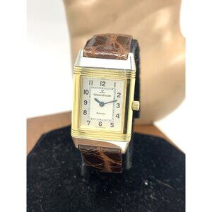 Jaeger-LeCoultre Reverso Women's Watch 260.5.08 Swiss Quartz 20x33mm Gold Steel